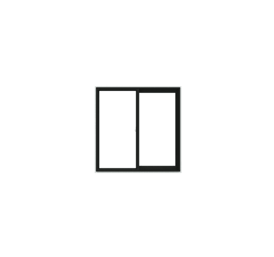 A white, Gliding Window.