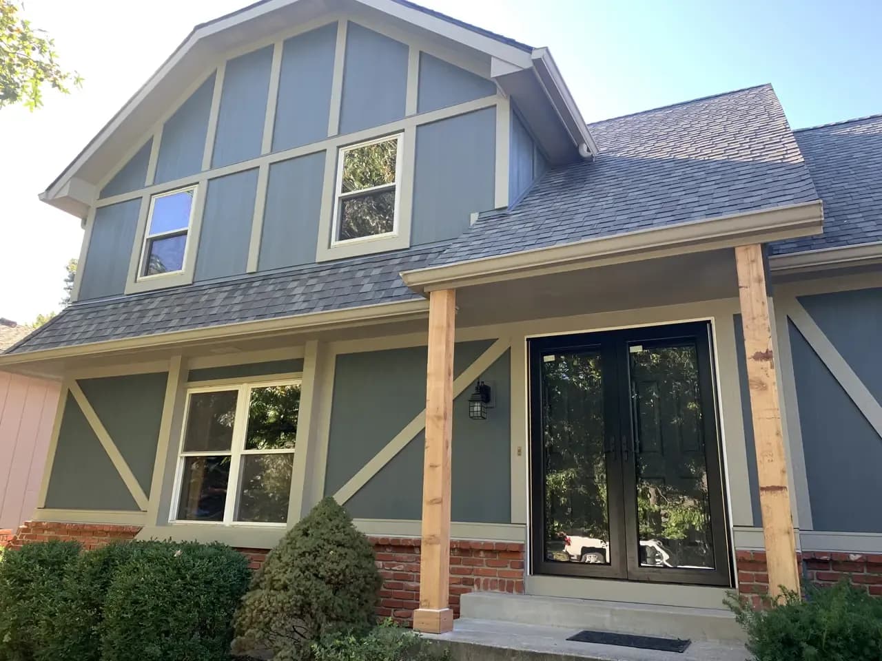 James Hardie Siding Updates Tudor-style Home in Shawnee