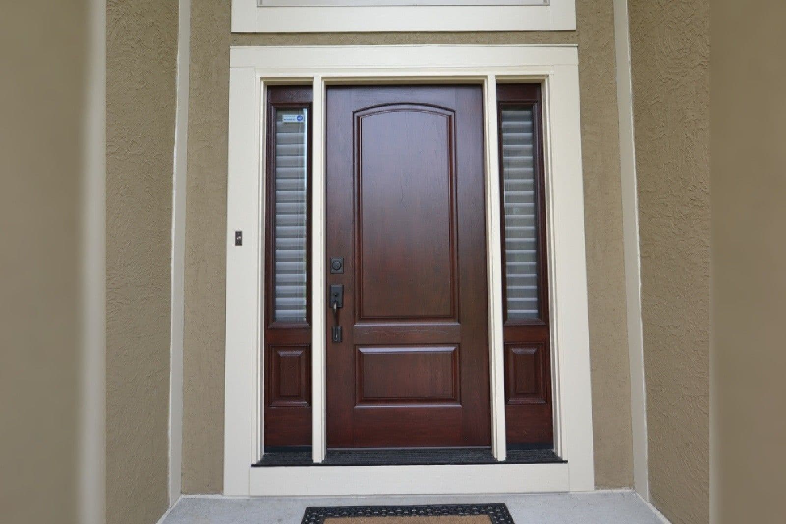 A ProVia entry door installed by Safe Harbor Exteriors.