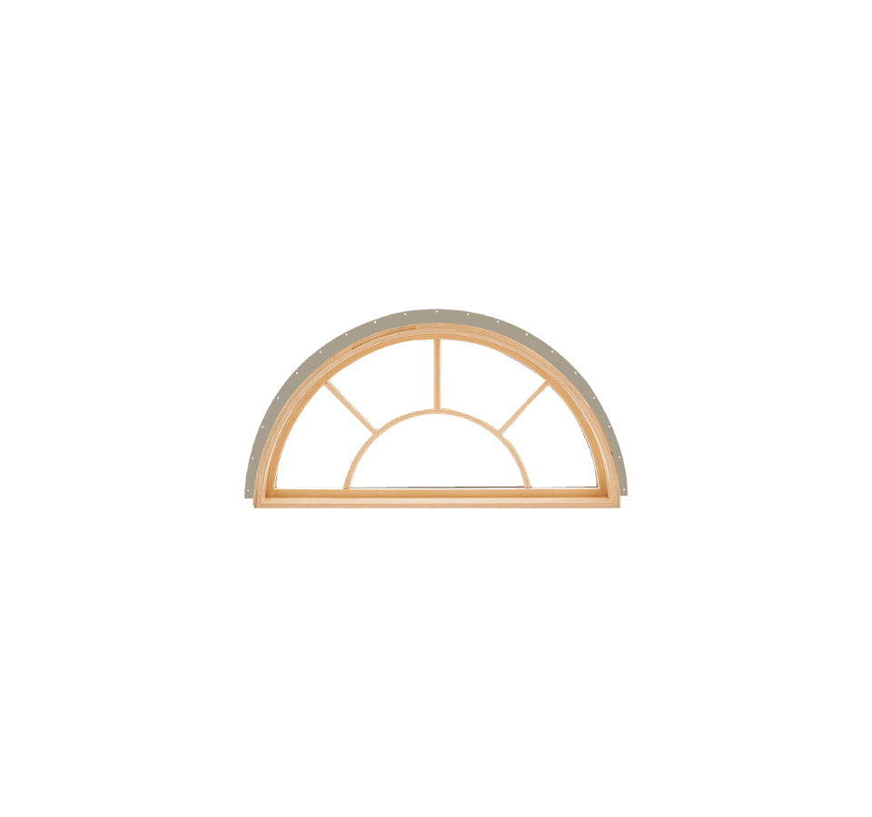 A semi-circular Specialty Shape Window.